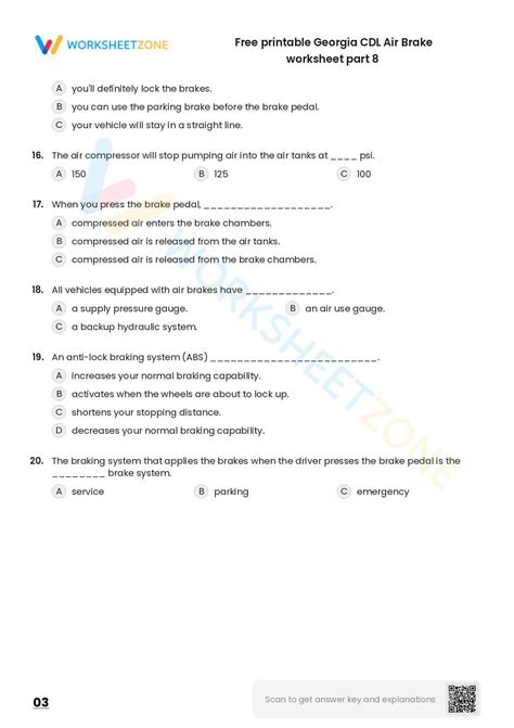 Ga Cdl Permit Air Brakes Practice Test at Karrie Keane blog