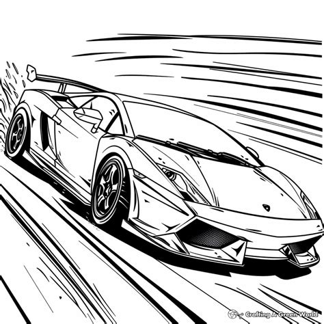 Sports Cars Coloring Pages - Free & Printable!