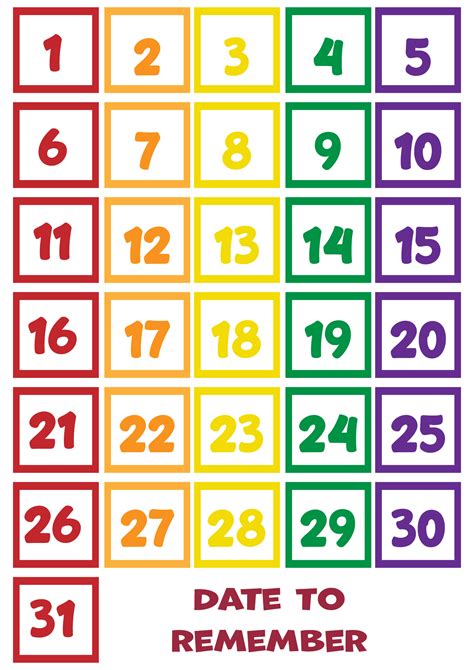 Free Printable Pocket Chart Calendar Numbers at Stella Sexton blog