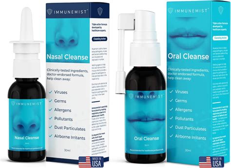 Amazon.com: ImmuneMist™ Nasal and Oral Cleanse Bundle - Iodine Throat ...