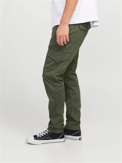 Slim Fit Cargo trousers | Dark Green | Jack & Jones®