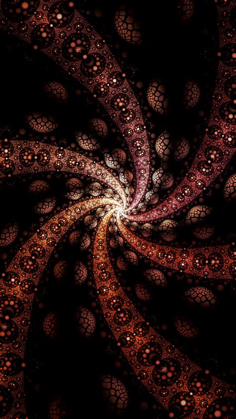 Download wallpaper 2160x3840 fractal, lines, twisted, vortex, glow ...