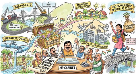MP Cabinet Clears ₹26,800 Crore Projects; OBC Delhi Scholarship Raised ...