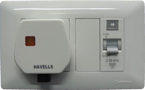 HAVELLS AC Box 25 A Three Pin Socket Price in India - Buy HAVELLS AC ...