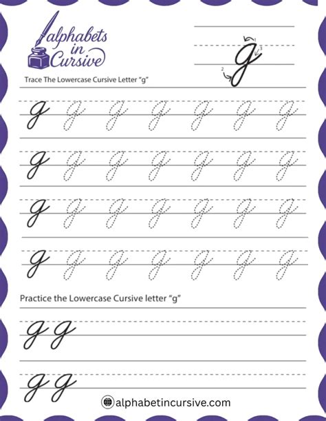 Free Printable Cursive Handwriting Worksheets