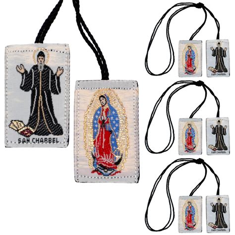 Buy Escapulario de San Charbel Makhlouf Pack of 3 Escapulario Catolico ...