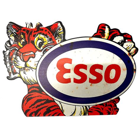 ESSO 大型 モーターサイクル バイカー アメリカン雑貨 ブリキ看板 ポスター プレート グッズ アメリカン 雑貨 アメカジ ヴィンテージ ...