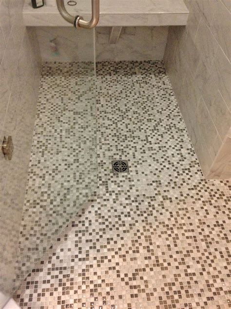 Using Mosaic Tiles On Shower Floor at Nelson Montgomery blog