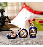 Buy ExclusiveLane 'Warli Handpainted' Terracotta Pots Vases for Living ...