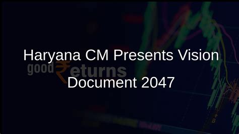 Haryana CM Presents Vision Document 2047 at NITI Aayog Meeting ...