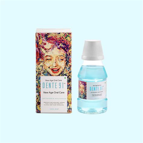Dente91 Cool Mint Mouthwash - Alchohol Free, Antibacterial, Antifungal