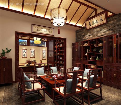 上海新中式茶楼装修设计案例-创鼎空间设计