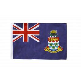 Drapeau Îles Caïmanes avec ourlet - maison-des-drapeaux.com