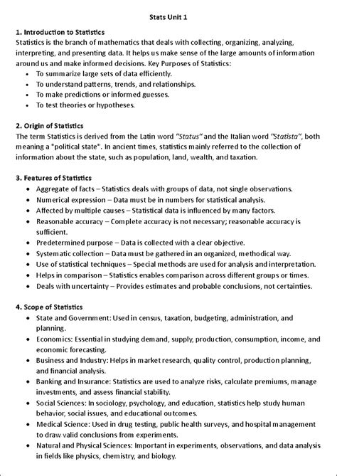 Stats Unit 2 - Comprehensive Notes on Data Classification and ...