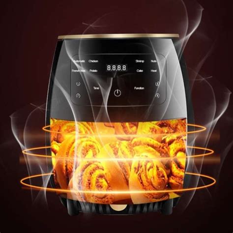 Cheffinger CF AFRY4.5: 1400W Digital LED Air Fryer 4.5 Liters Red ...