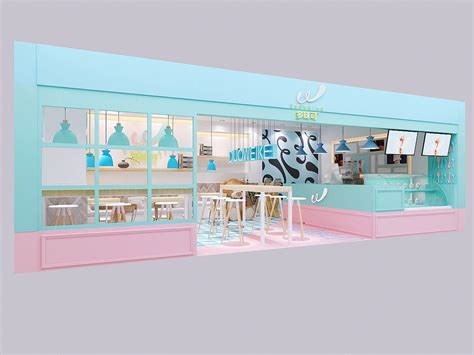 冰淇淋超市装修图片欣赏 – 设计本装修效果图