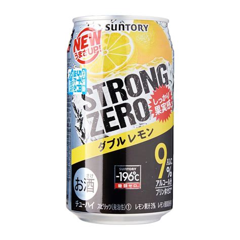 －196℃ ストロングゼロ〈レモン〉Suntory -196 Degree Strong Zero Double Lemon Chuhai ...