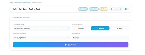 Delhi High Court Typing Test Online 2026 | Multi Typing