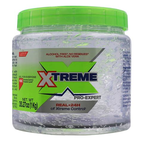 Wet Line Xtreme Professional Jumbo Clear Styling Gel- 35.27oz/1kg ...