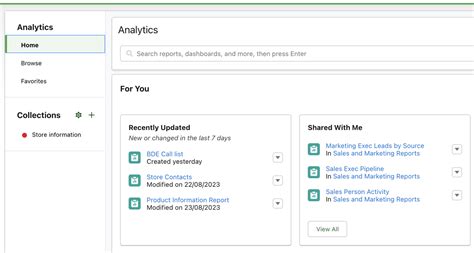 Image result for Different Analytics in Salesforce