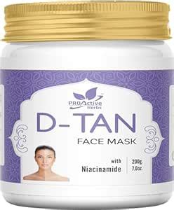 Buy Proactive Herbs D-TAN Face Mask with Niacinamide, 200g ...