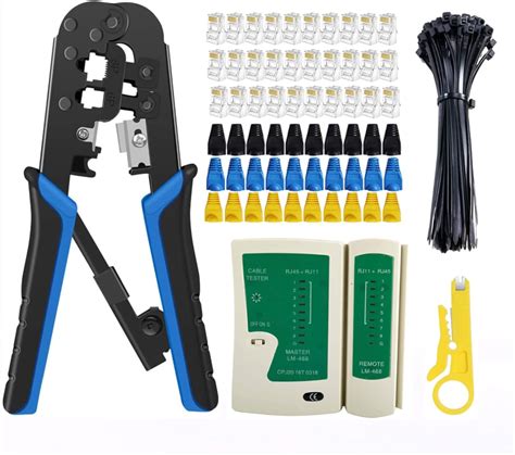 Rj45 Crimp Tool Kit Cat5 Crimping Tool, 3-in-1 India | Ubuy