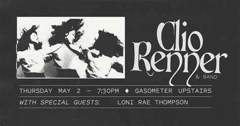 Clio Renner | Gaso Upstairs , The Gasometer Hotel, Melbourne, 2 May ...