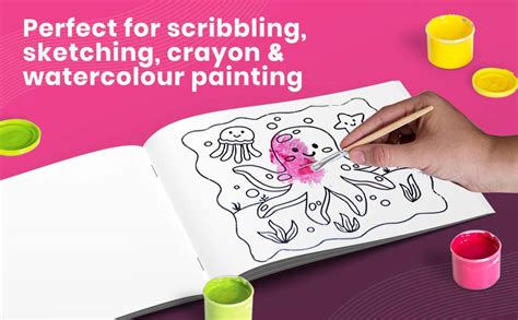 Drawing Book Standard Size | Plain Sketch Pad for Kids, Students and ...