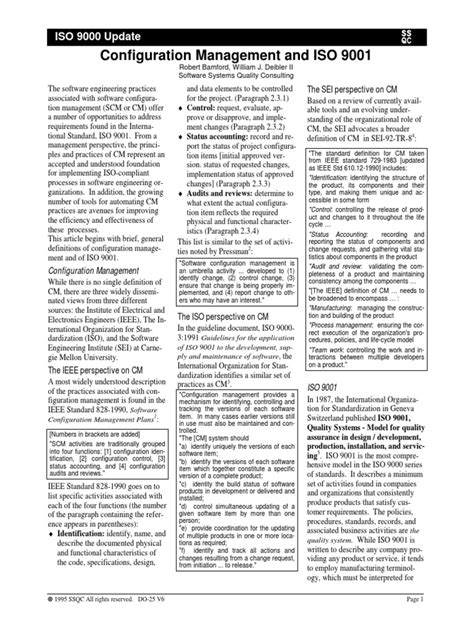 ISO Software Configuration Management Process 的图像结果