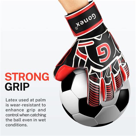 Buy Gonex GK Goalie Gloves Soccer Goalkeeper Gloves with Fingersave ...