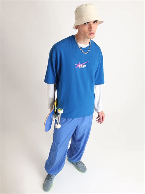 Imperial Blue Panther Oversized T-Shirt