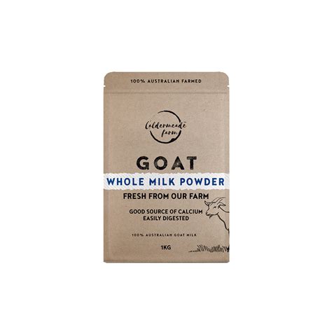 Goat Whole Milk Powder 1kg | Caldermeade Farm