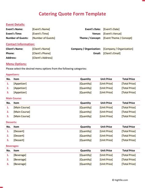 Graphic Design Price Quote Template - Word | PDF | Google Docs - Highfile