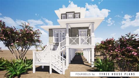Narrow Lot Beach House Plans