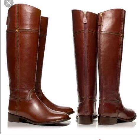Tory Burch Juliet Riding Boots - Brown, Size 9