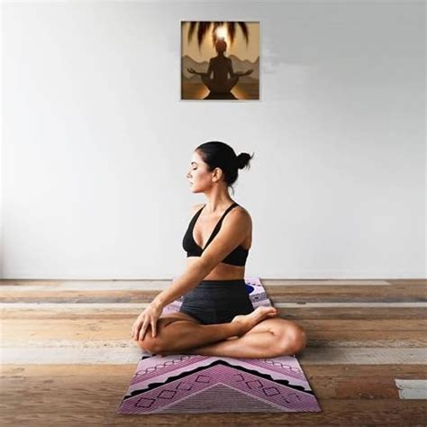 Ryan Striped 100% Cotton Handwoven Yoga/Exercise Mat -62x180 Cm ...