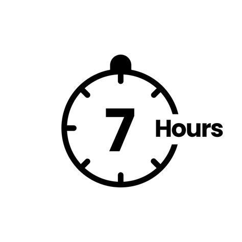 7 hours clock sign icon. service opening hours, work time or delivery ...
