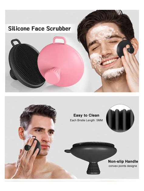 Mini cepillo exfoliante de silicona para el rostro, cepillo de limpieza ...