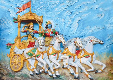 God Collection MAHABHARATA SHRI KRISHNA AND ARJUN RATH – SP FloorTech