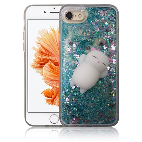 iPhone 7 / iPhone 8 Case, Yizhi Glitter Squishy Phone Case, Finger ...