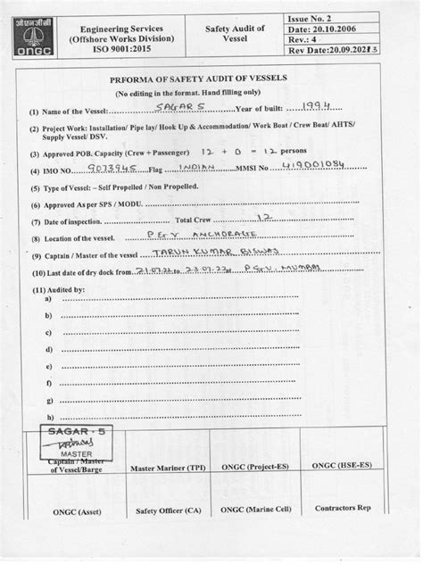 Image result for Safety Audit Example