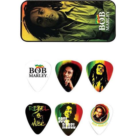 BAJAAO.COM - Buy Dunlop BOB-PT02H Bob Marley Rasta Man Pick Tin with 6 ...
