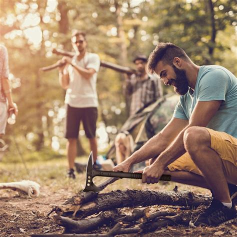 Buy Hitdudu Camping Axe, Survival Throwing Hatchet with Sheath ...