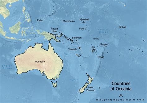 Maps of Oceania - Mapping Made Simple