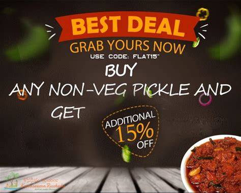Buy Non Veg Pickels, Vegetarian Pickles, Sweets and Snacks