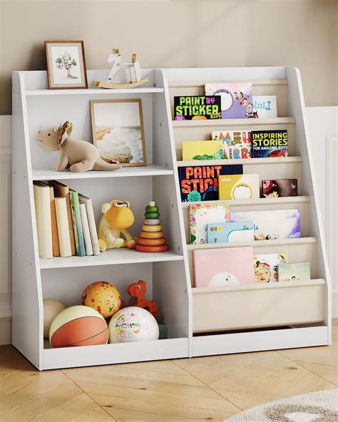 Amazon.com: CHOEZON 35.4" Kids Bookshelf and Toy Storage, 6 Layer ...