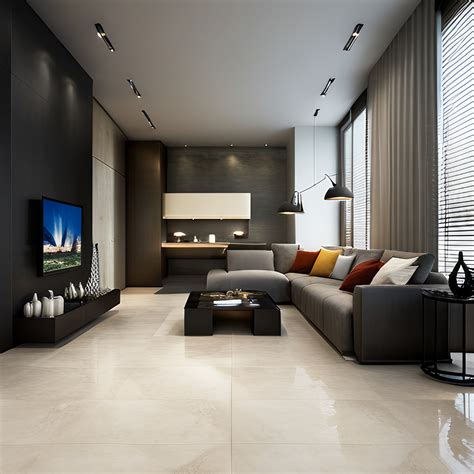 Small Living Room Floor Tiles Design