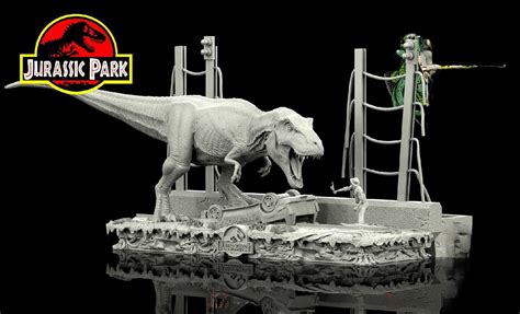T-REX Diorama - JURASSIC PARK - STL 3D Print Files – My Stl