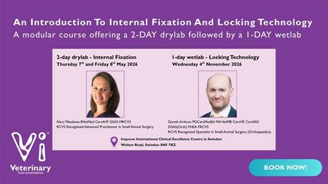 Internal fixation - modular course (dry lab), Improve Veterinary ...