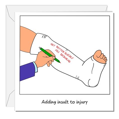 SWIZZOO Funny Broken Leg Card Get Well Soon Card - Shin Foot Ankle Bone ACL Fracture Break Cast ...